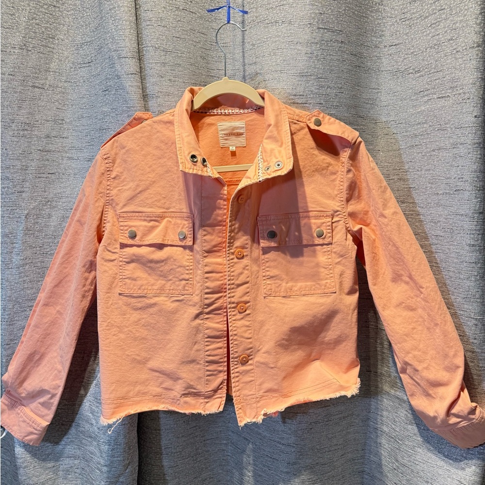 Copper Key Light Pink Jean Jacket for Kids